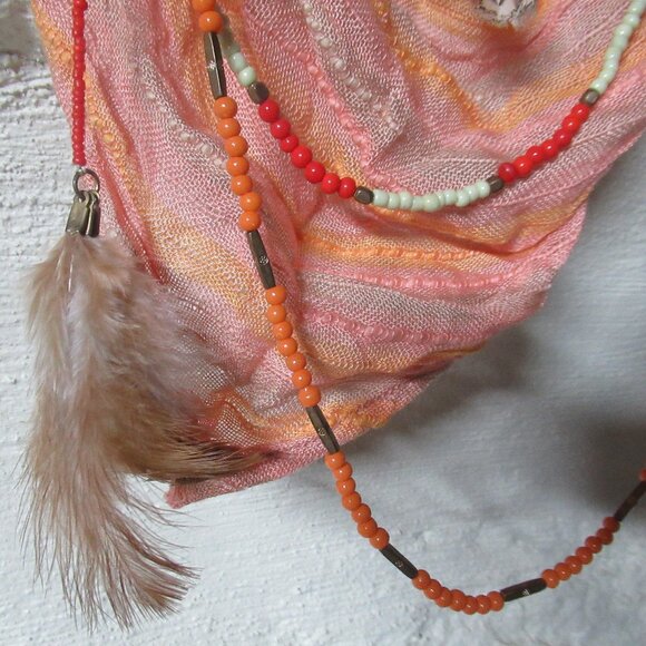 BCBG Boho Fashion Scarf (Peachy) - Picture 3 of 4